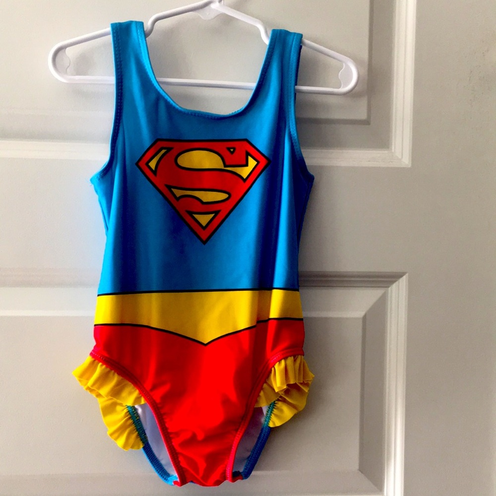 Supergirl size 4T swimwear 1 piece